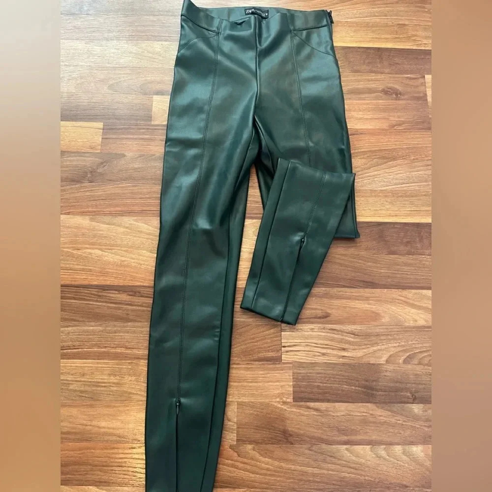 Zara leather pants new